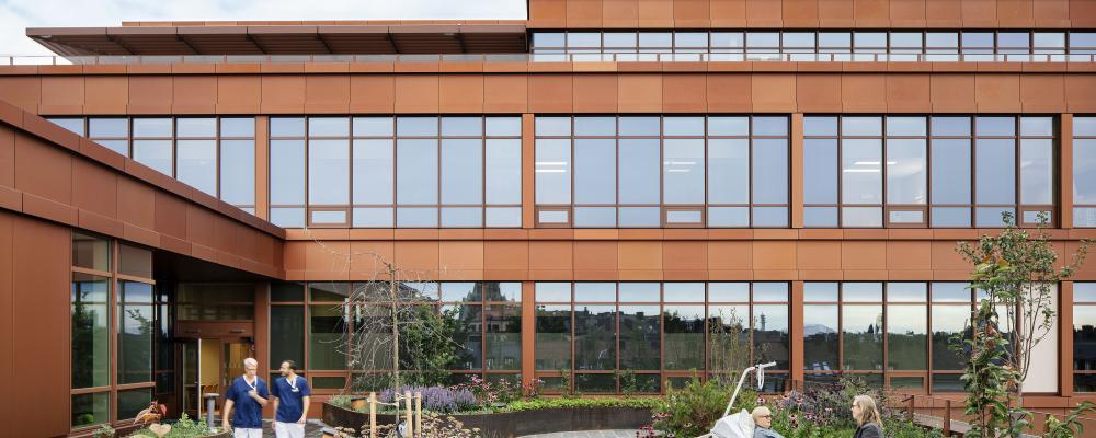 Terrassen på Ersta sjukhus palliativa vårdavdelning. Foto: Ersta diakoni/Felix Gerlach