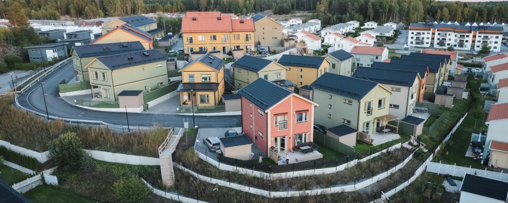 Skarplöt där totalt cirka 198 bostäder planeras i ett första skede. Pressbild: OBOS