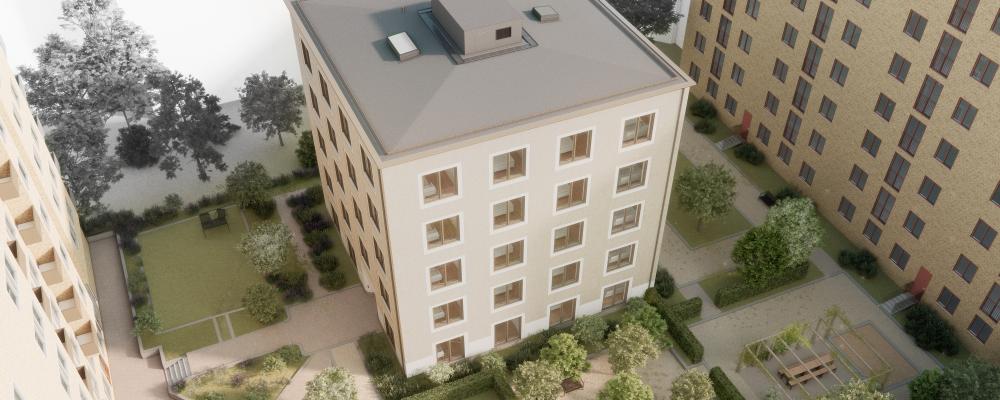 Gårdshus överblick. Pressbild: MVB