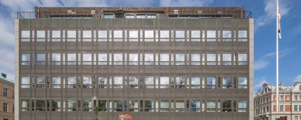 Natur & Kulturs förlagshus på Karlavägen i Stockholm. Pressbild: Studio Stockholm