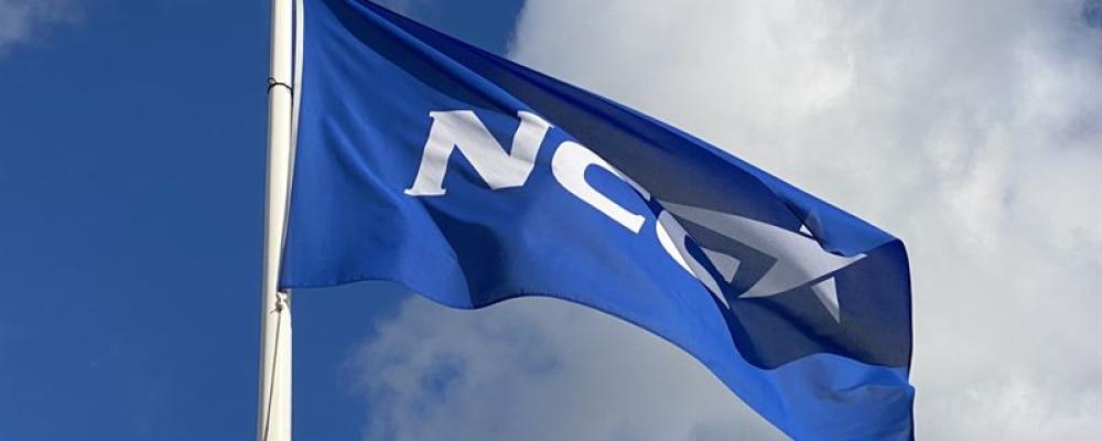 NCC flagga. Pressbild: NCC