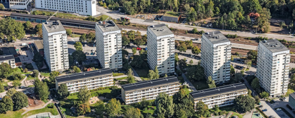 Översiktsbild över Singnalisten. Pressbild: M3 Bygg