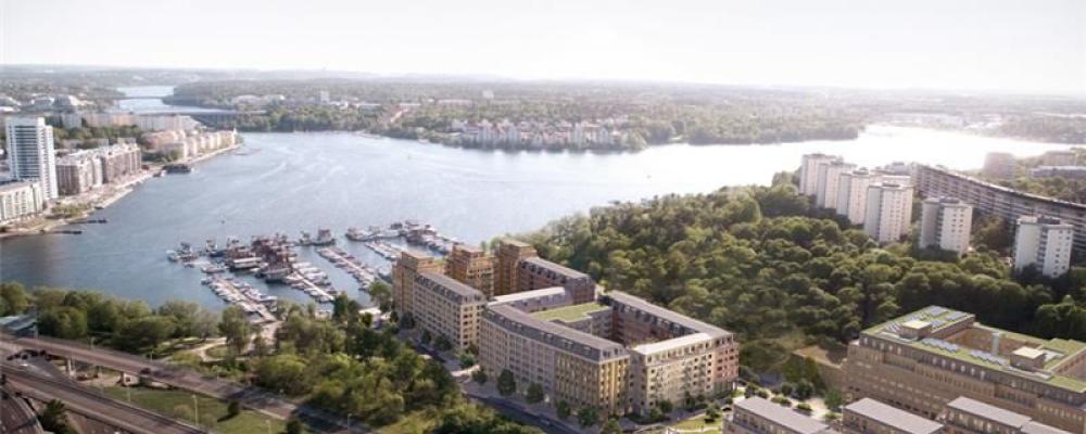 Översiktsbild över Solna. Pressbild: Kjellander Sjöberg