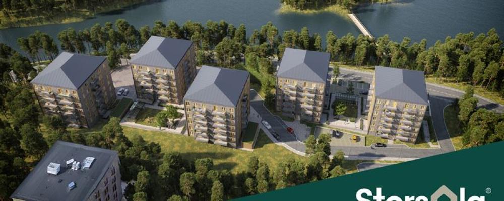 200 nya bostäder i Nacka. Bild: Arkitema