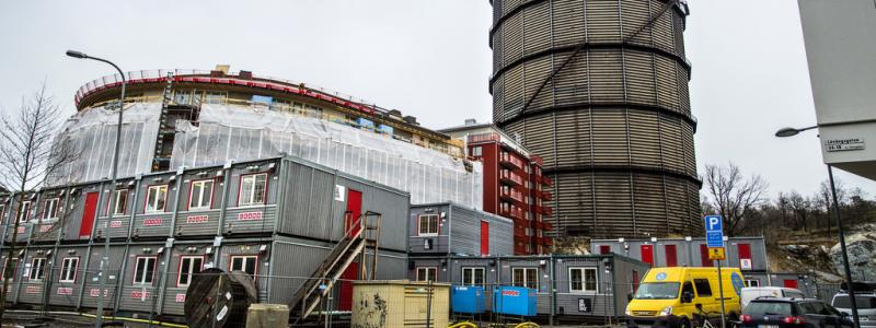 Claudio Bresciani/TT: Gasklockan i Norra Djurgårdsstaden. Arkivbild