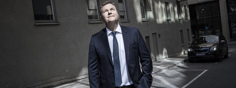 Malin Hoelstad/SvD/TT: Vad syns det för tecken i skyn? Anders Danielsson, vd för Skanska ser ändå ljust på framtiden. Arkivbild.