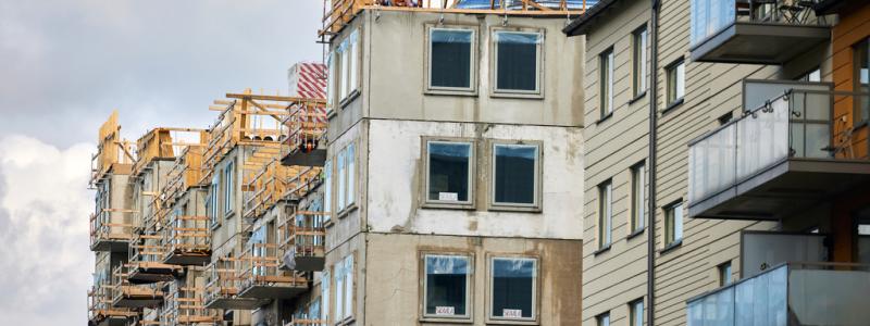 Fredrik Persson/TT: Nya siffror för bostadsbyggandet har publicerats. Arkivbild.