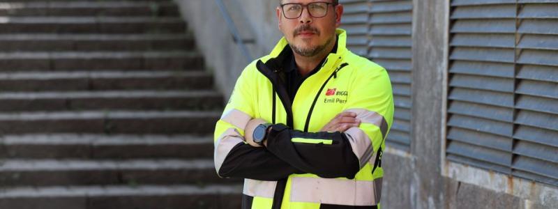 Emil Persson, Byggnads avtalssekreterare Pressbild: Byggnads