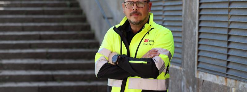 Emil Persson, Byggnads avtalssekreterare Foto: Byggnads