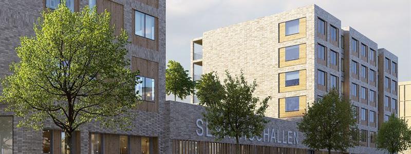 Rendering över Slakthushallen. Foto: K2A