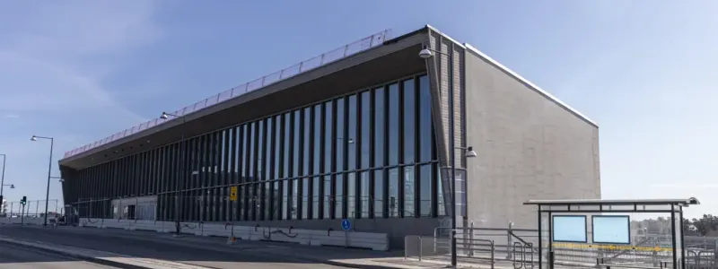 Barkarbys nya stationshus. Foto: Trafikverket