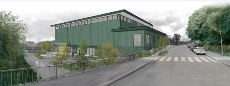 Bäverdalens idrottshall i Rågsved. Pressbild: JSB