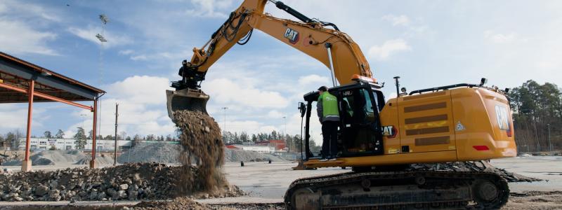 Nyligen togs det första spadtaget till terminalen som ska stå klar innan julhandeln 2027. Foto: Bring