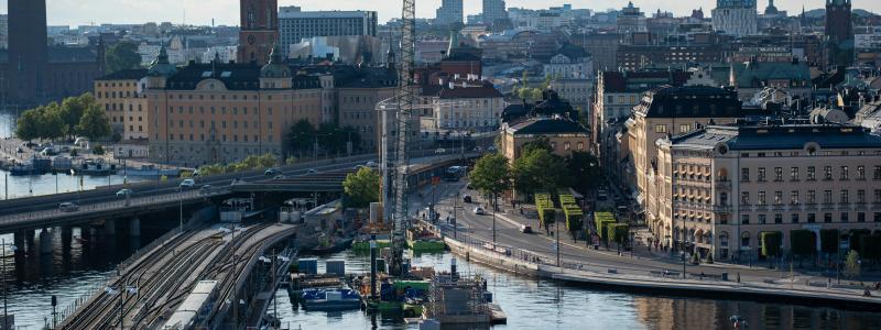 Bygget vid Slussen, Stadsgårdsleden, Stockholm 2025. Foto: Umair Dingmar