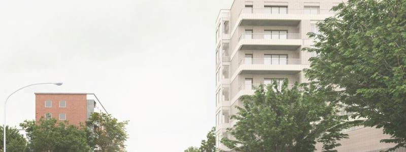 kvarteret Rödlöken i Huvudsta. Pressbild: Solna Stad / Jägnefält Milton