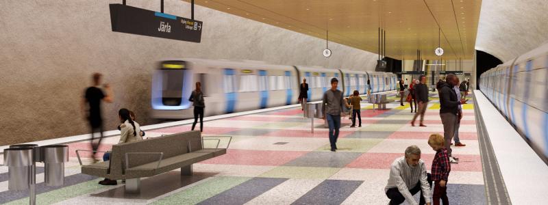 Visionsbild av Järlas plattform: Region Stockholm/Sweco