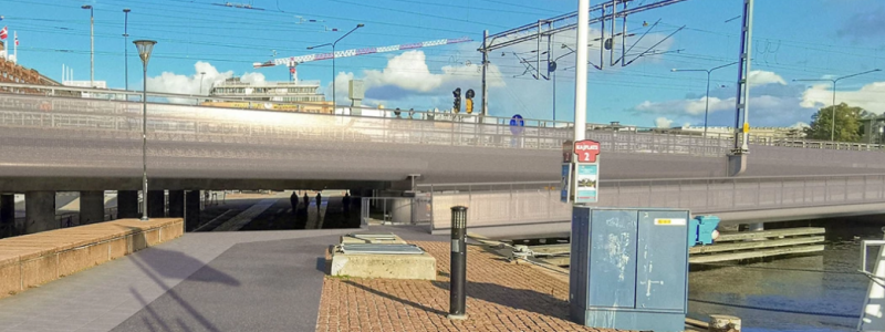 Järnvägsbron över Tegelbacken. Foto: Trafikverket