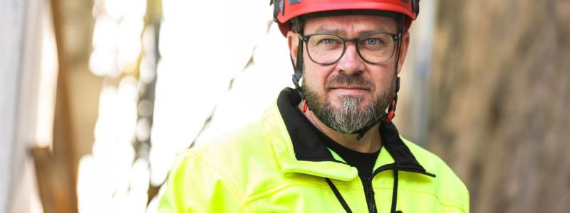 Kim Söderström, Byggnads förbundsordförande. Foto: Terese Perman
