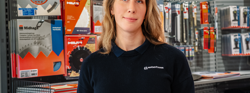 Linnéa Widerdal tillträdde som Lambertssons nya depåchef i Frihamnen i i höstas. Foto: Lambertsson