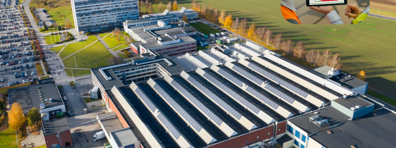 Solcellsinstallationer, Tumba. Pressbild: Revelop