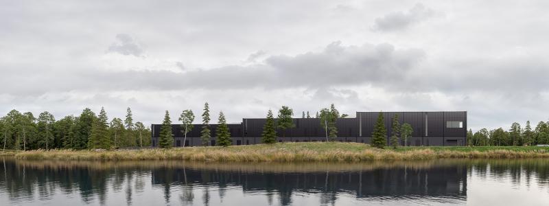 Järfällas framtida vattenverk. Visualisering: Liljewall Arkiteketer