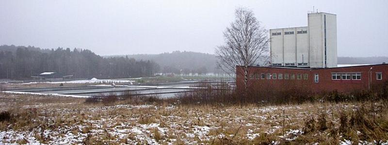 Norsborgs vattenverk, östra verket. Foto: Wikimedia Commons