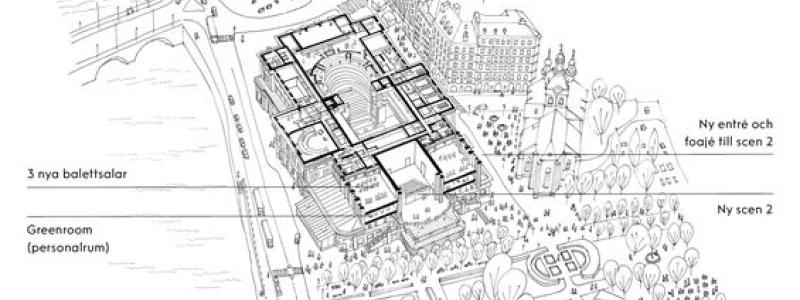 Handskiss axiometri - Ahrbom Partner och Lundgaard Tranberg Arkitekter