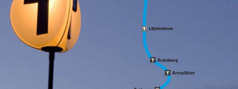 Här hamnar stationerna för Tunnelbana mellan Fridhemsplan och Älvsjö Bild: Region Stockholm