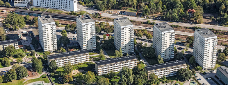 Översiktsbild över Singnalisten. Pressbild: M3 Bygg