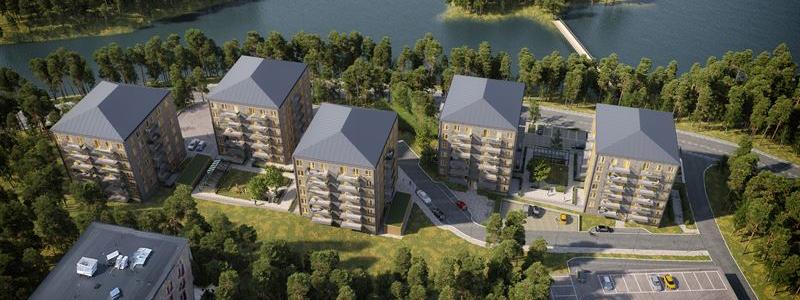 Bostadsprojekt i Orminge, Nacka. illustration: Arkitema