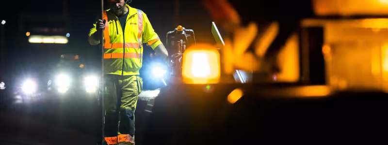 Beläggningsarbeten i tunnlarna längs E4 Förbifart Stockholm mellan Lovön och Hjulsta omfattar cirka 80 000 ton asfalt. Foto: Markus Marcetic