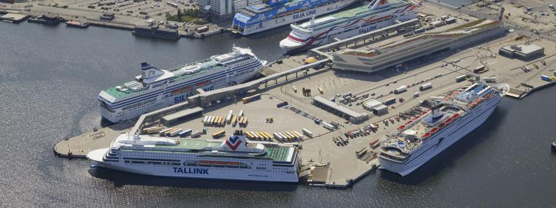 Värtahamnen i Stockholm. Pressbild: Stockholms hamnar