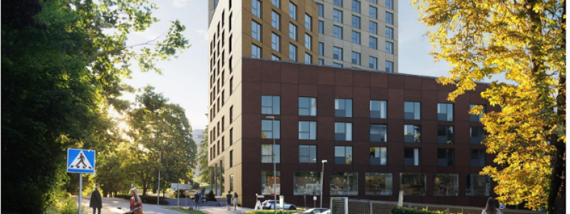 Villa Kevinge Strand. Visionsbild: Vardaga