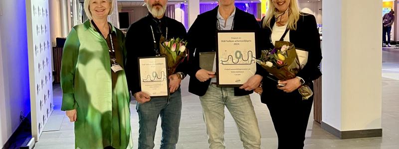 Håll Nollans vd Ulrika Dolietis tillsammans med Mikael Karlsson, Glen Ewertzh och Susanna Alexandersson på Locum.