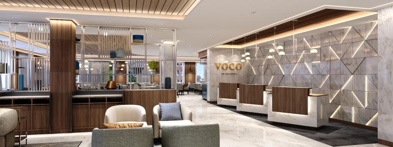 Revelop och IHG Hotels skapar ett elegant voco-hotell på 9 000 kvadratmeter, redo att öppna dörrarna efter sommaren. Foto: IHG Hotels & Resorts