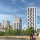 Bagartorp centrum. Pressbild: ÅWL Arkitekter