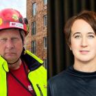 Tomas Kullberg, f.d. ordförande Byggnads Stockholm-Gotland och Kristin Andersson, Vd Stockholms Byggmästareförening. Pressbild:  Byggnads Stockholm-Gotland