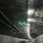 Drönare flyger i en av E4 Förbifart Stockholms tunnlar. Foto: Jonas Andersson