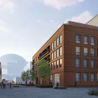 Hjälpslaktaren Dreem Kv H Östra - Perspektiv Styckmästargatan. Pressbild: DREEM arkitekter