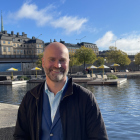 Lars Strömgren vid Munkbrohamnen Fotograf/Källa: Miljöpartiet i Stockholms stad