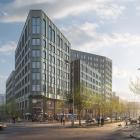 Skanskas nya kontorshus Olivin är ett hållbarhetsmässigt spetsprojekt. Bild: Skanska