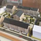 Modell över området Smycka i Gustavsberg. Pressbild: Lindbäcks