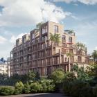 Visionsbild över Gårdshuset vid Fridhemsplan. Bild: Okidoki Arkitekter.