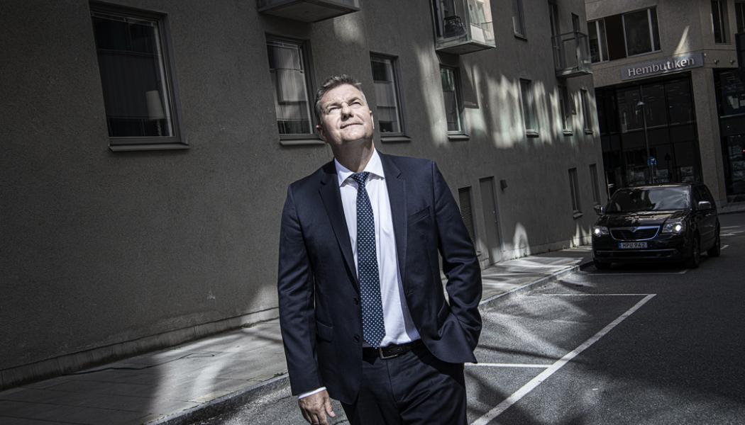 Malin Hoelstad/SvD/TT: Vad syns det för tecken i skyn? Anders Danielsson, vd för Skanska ser ändå ljust på framtiden. Arkivbild.