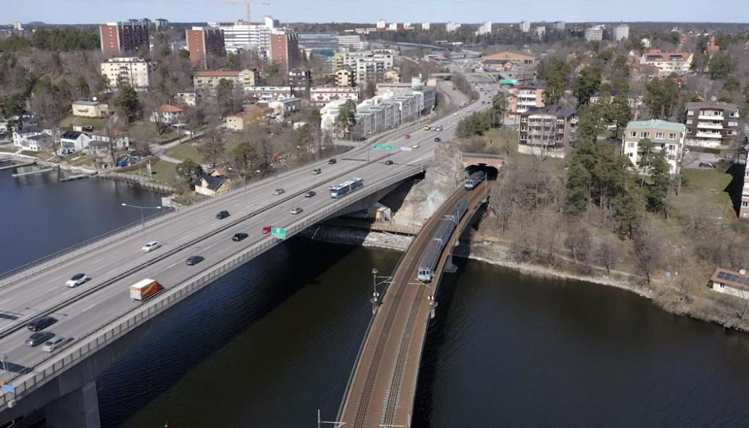 Anneberg-Skanstull, ny 400 kV elförbindelse, raiseborrning av ventilationsschakt. Foto: Svenska kraftnär