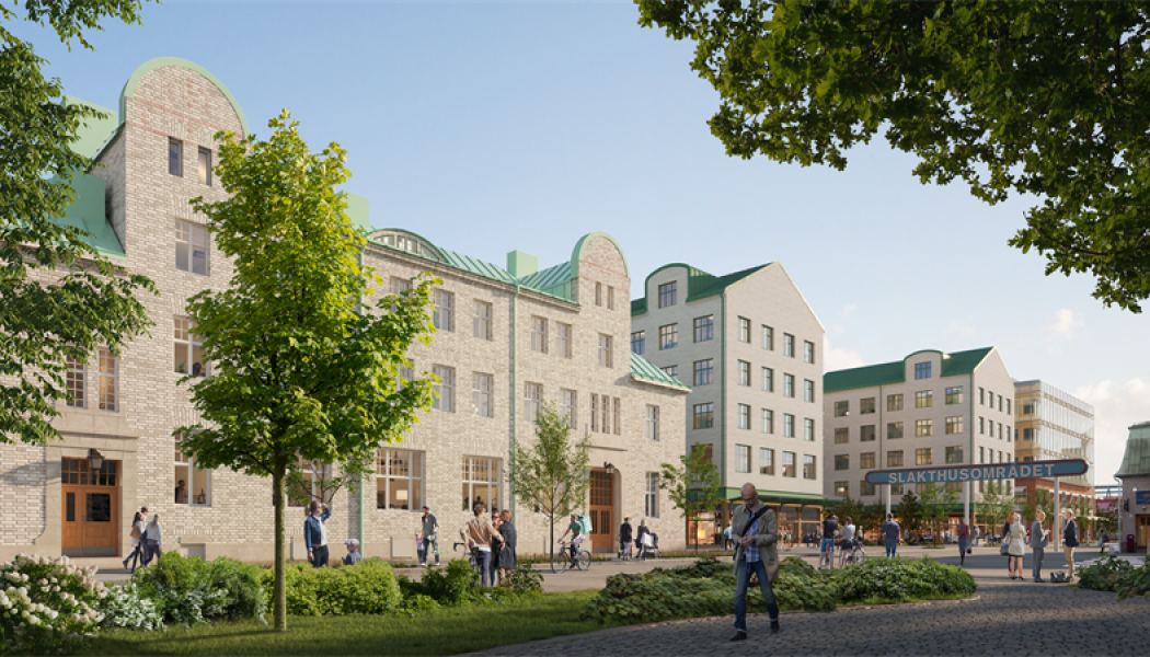 I höst öppnar A house i Börshuset i Slakthusområdet. Illustration: Atrium Ljungberg