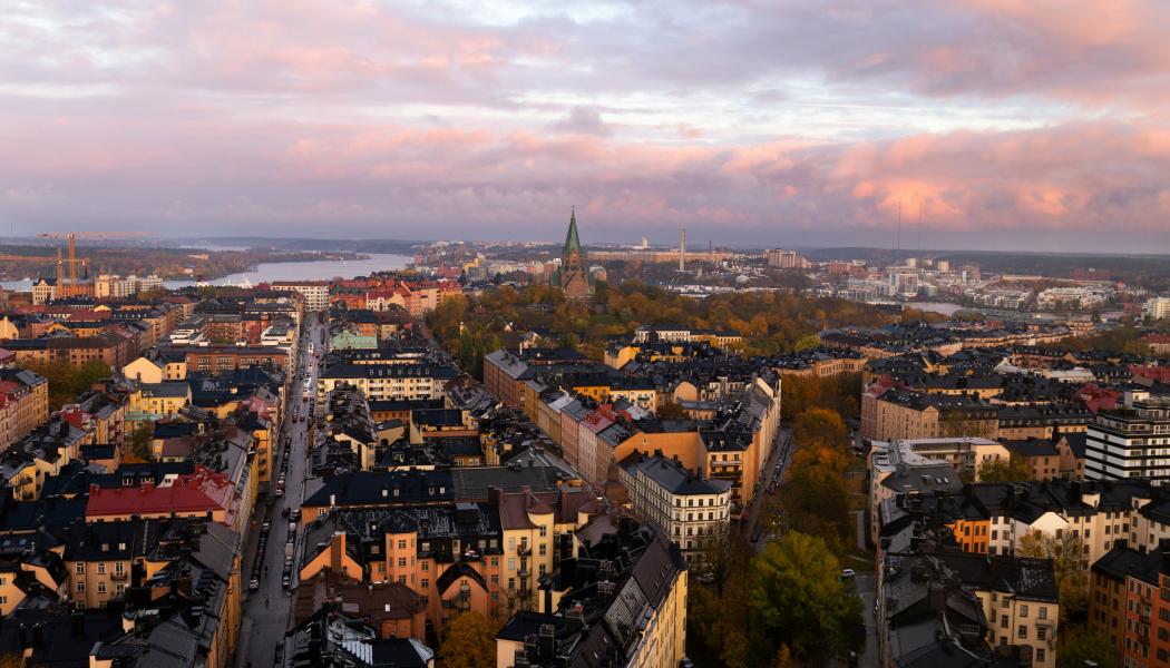 Södermalm i Stockholm med vy mot öster. Foto: Joel Klasén/Unsplash