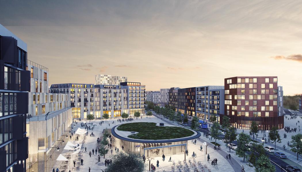 Sveatorget i Barkarbystaden.