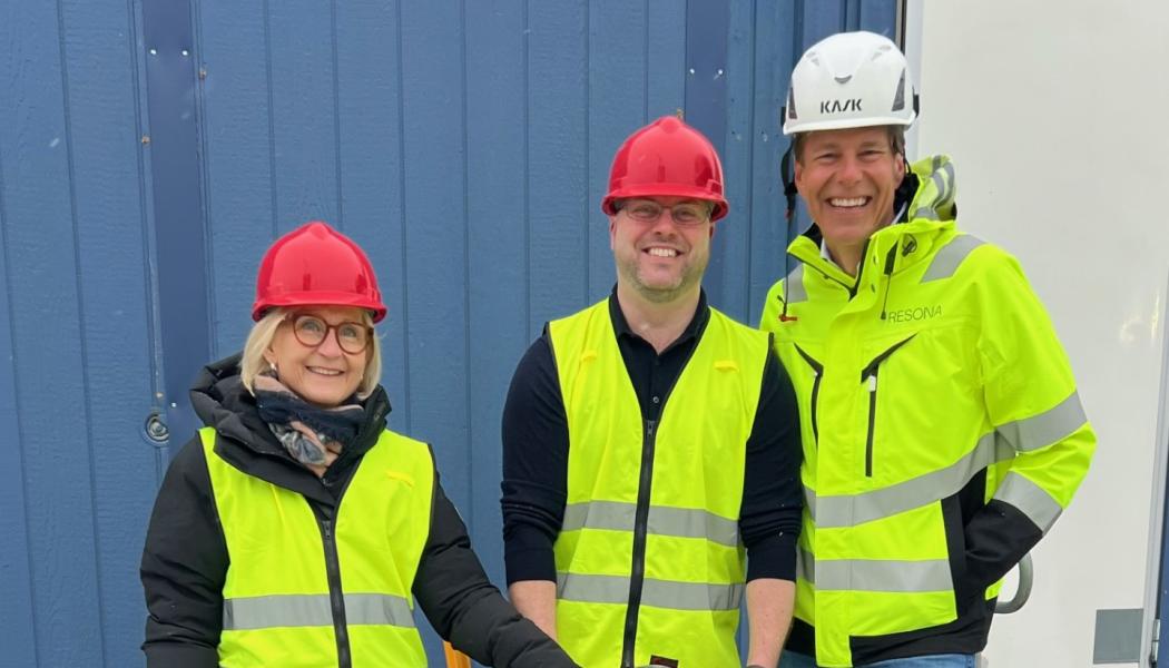 Byggstart av 308 bostäder i Sollentuna. Pressbild: Resona 