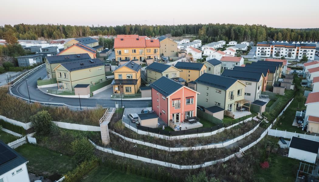  Skarplöt där totalt cirka 198 bostäder planeras i ett första skede. Pressbild: OBOS